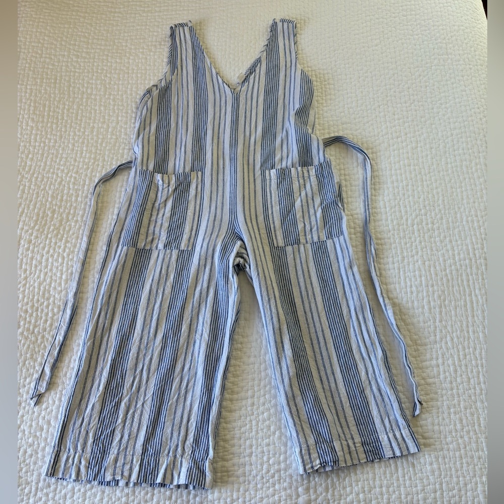 Linen Wide Leg Jumpsuit